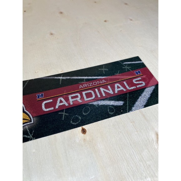 Arizona Cardinals Bumper Sticker Football NFL Brand‎ Glitter Design Licensed - Picture 3 of 5